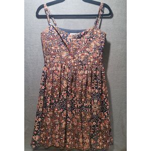 Fossil Aztec Print Spaghetti Strap‎ Sundress Size Small